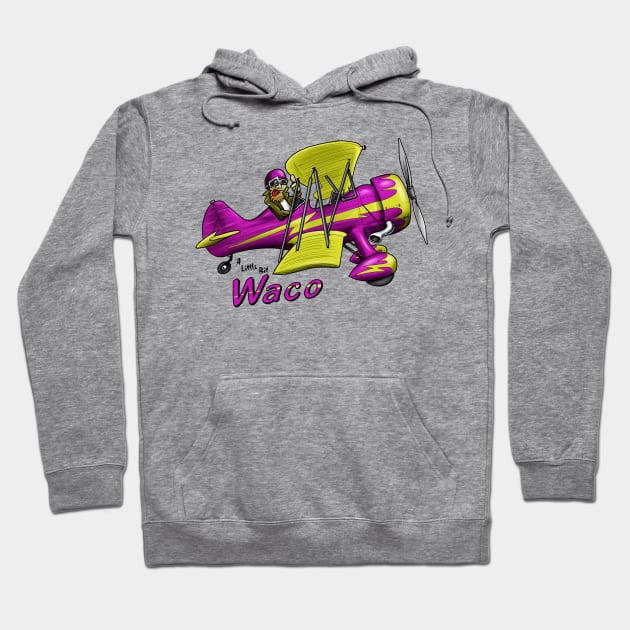 Waco Aircraft Biplane Hoodie by Funky Aviation